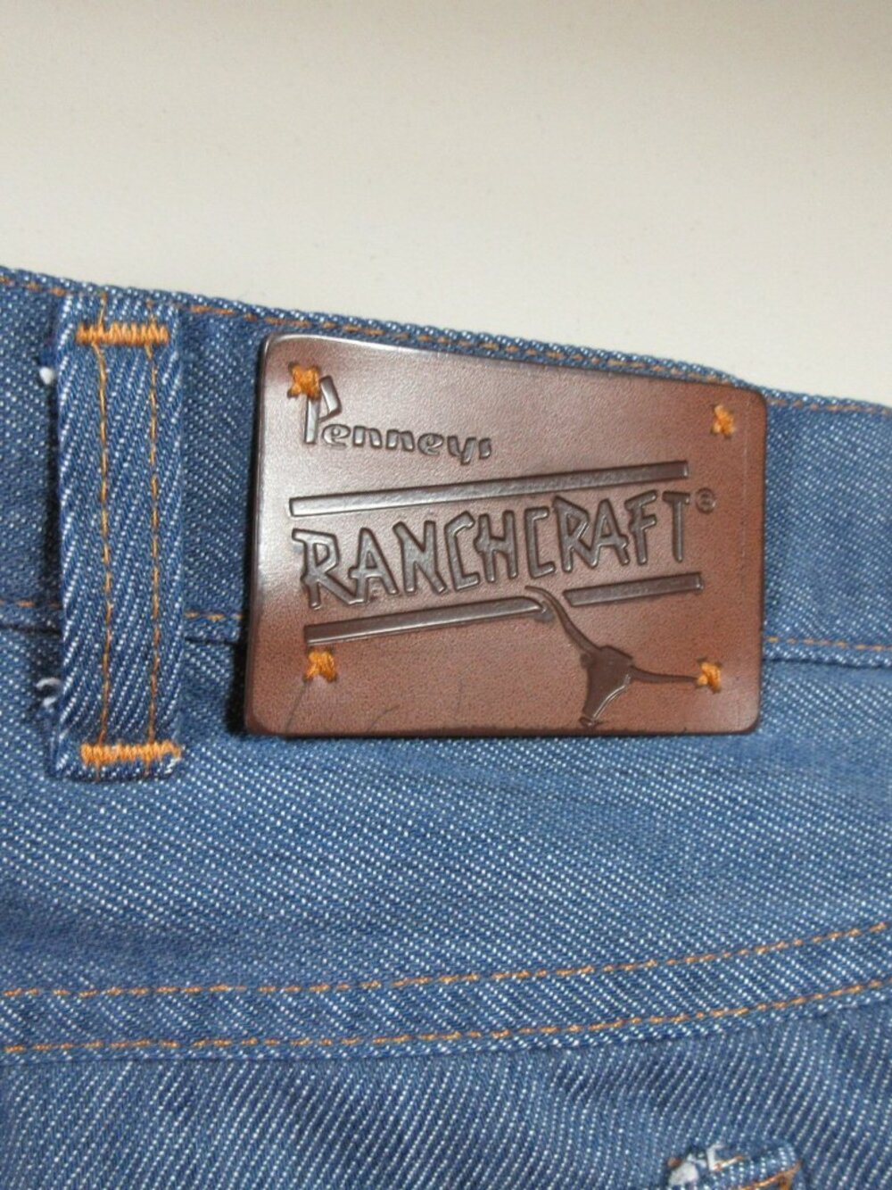 Vintage JC Penney RanchCraft mens dark wash straight leg jeans 36x32 EUC USA